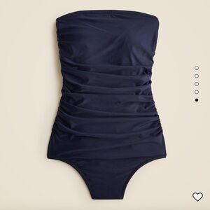 J. Crew Ruched Bandeau One-Piece Swimsuit ~ brand new!